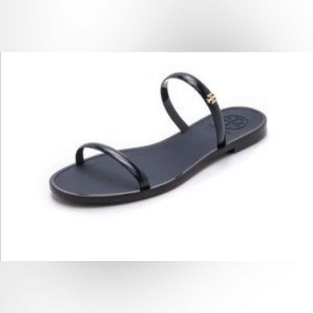 Tory Burch Navy Jelly Sandals